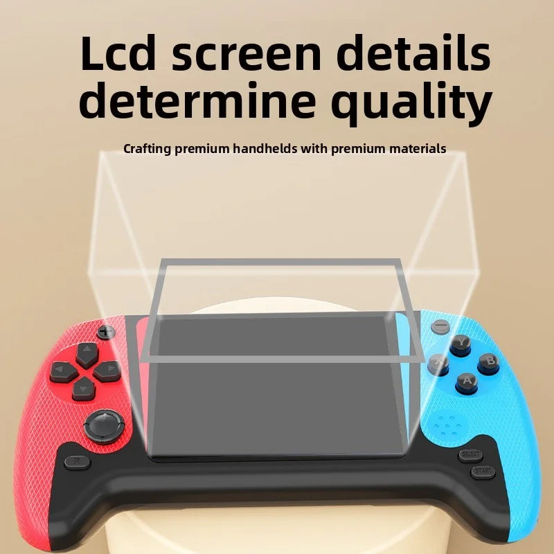 Retro Handheld Game Console LCD Screen Built-in 500-in-one Retro Nostalgic Classic Large-Screen Handheld Console