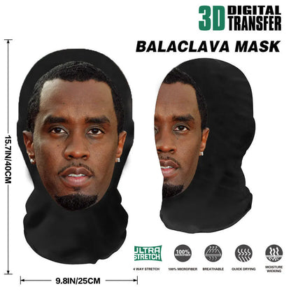 Cosplay 3D Printed Kanye Mask Stretch Mesh Full Face Mask Men Women Role Play Headdress Halloween Masquerade Balaclava Headdress