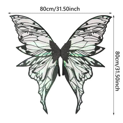 1PC Adults Fairy Wings Girls Sparkling Angel Wings Butterfly Costume Wings Halloween Costume Dress up Party Favor Christmas Gift