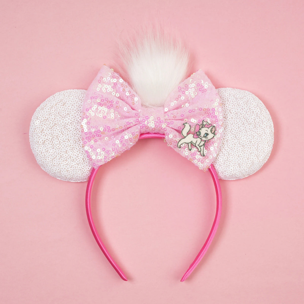 New Christmas Halloween Mouse Ears Headband Cartoon Sequin Bows Headband Birthday Party Princess Cosplay Costume For Women Adult