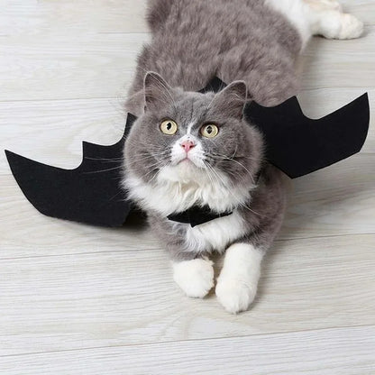 Halloween Cute Pet Clothes Black Bat Wings Harness Costume Cosplay Cat Kitten Dog Puppy Dress Kawaii Pet Clothes Party Gift