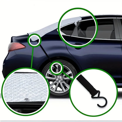 Car Winter Rear Window Snow Shield, Rear Windshield Snow Cover, Quickly Removes Snow, Prevents Ice, Frost, and Snow from Accumulating, Convenient Storage, Does Not Take up Space