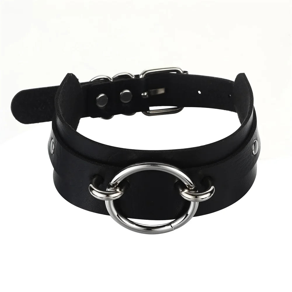 Goth Black Choker Collar for Women  Punk Gothic Chockers Halloween Cosplay Jewelry  Costume Accessory