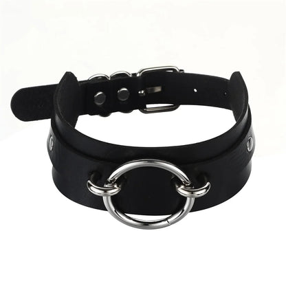 Goth Black Choker Collar for Women  Punk Gothic Chockers Halloween Cosplay Jewelry  Costume Accessory