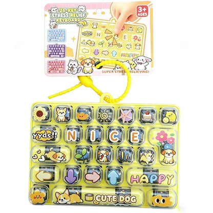 Mini Keyboard Fidget Clicker – 26-Key Pocket Toy