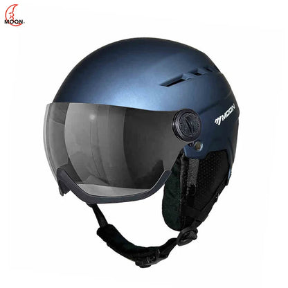 Moon Hot Selling Ski Snowboard Helmet ABS+EPS Integrated Goggle Shield Low Weight Adults Men Women Ski Helmet