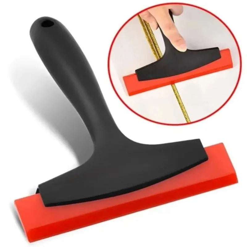 Rubber Squeegee Tile Gap Cleaning Scraper, Shovel Grout for Tiling Car Film Glass Snow Ice Trowel Remover