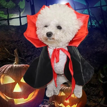 Cute Vampires Cloak Pet Halloween Costumes Kawaii Cosplay Outfit For Small Puppy Dog Cat Kitten Holiday Party Dress Accessory