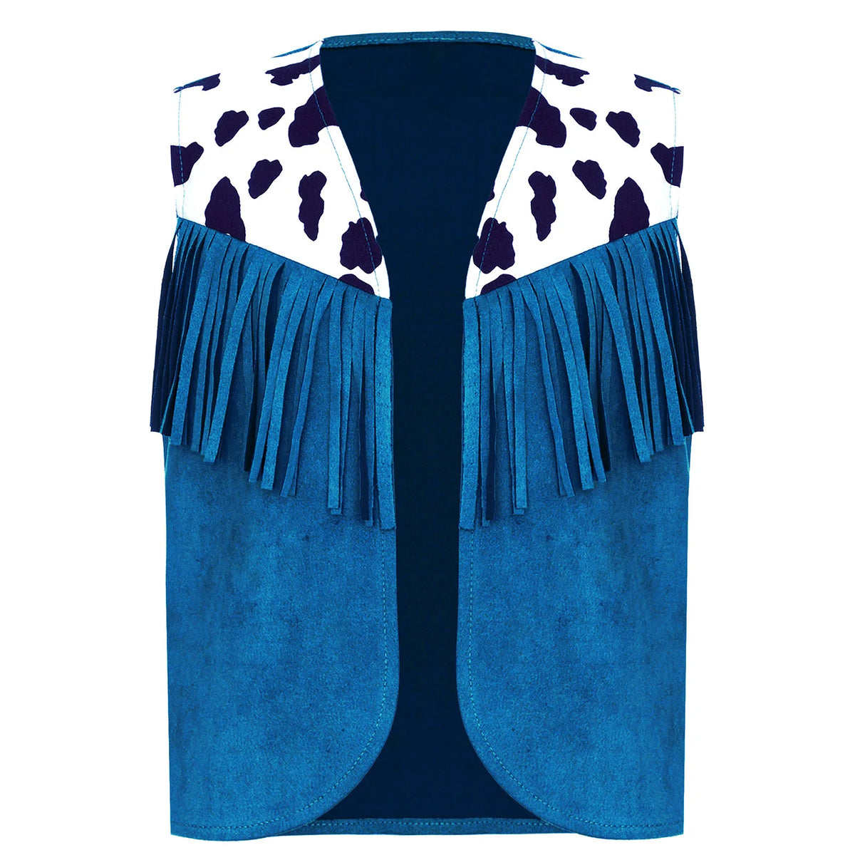 Kids Girl Boy Fringed Vest for Carnival Theme Party Tassels Top Open Front Waistcoat Child Halloween Western Cowboy Costumes