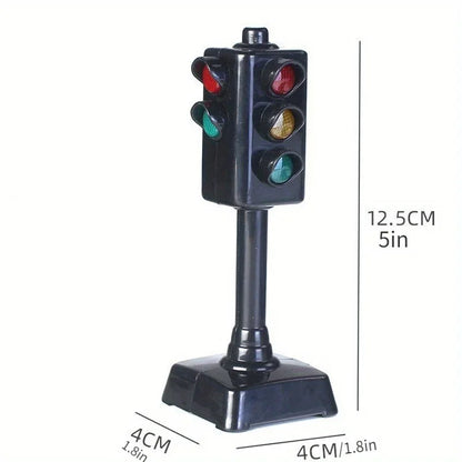 Mini Traffic Signs Road Light Block,Children Safety Education Kids' Puzzle Traffic Light Toy, Kids' Gift
