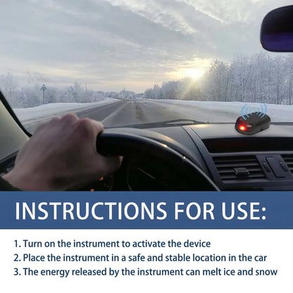 Car Snow Removal Tool Car Window Glass Ice Snow Remover Anti Freeze Anti Fog Device Winter Deicing Device Freeze Prevention