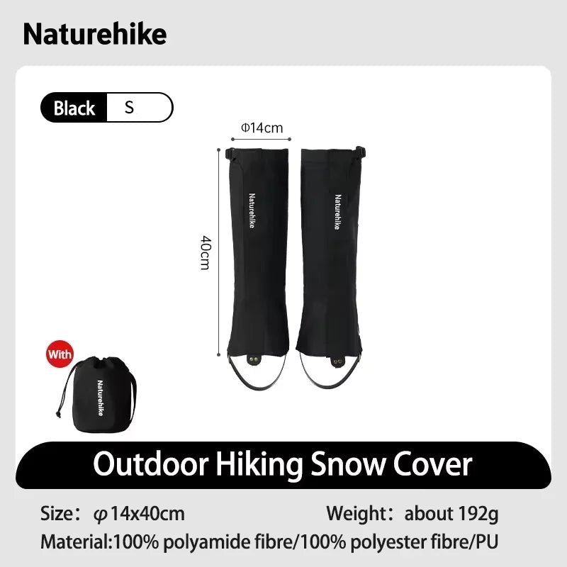 Naturehike Outdoor Trekking Snow Leggings Waterproof Snow Boot Shoe Cover Adjustable Warm Foot Cover Skiing Climbing Snowshoeing