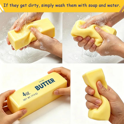 Squishy Soap Anti-Stress Toy Simulated Butter Stress-Relieving Fidget Toy Squishy Ball Relaxing Gift Party Favor Birthday Gift