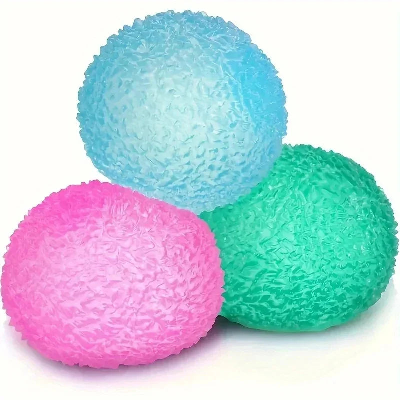 1Y-Fun Multicolor Ice Ball Squeeze Toy, Soft Pop & Pinch Sensory Fidget for Stress Relief, Cute Halloween Christmas Gift