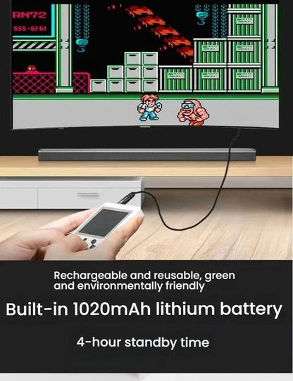 New Retro Mini Handheld Game Console 8-Bit Portable Game Player, Classic Gaming Device Support AV Output