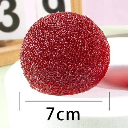 Slushy Bayberry Stress Ball Squishy Toy Shapeable Non-rebound Fidget Toys ASMR Slushy Squeeze Ball Anti Stress Rustling Sound