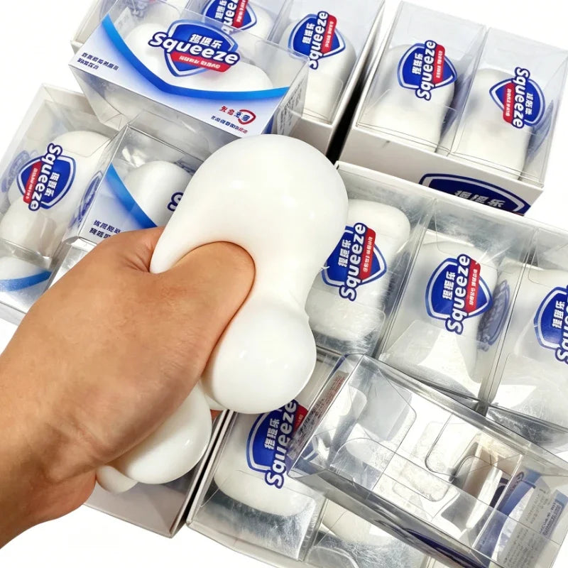Squishy Soap Stress-Relief Fidget Toy Soft Simulated Soap Squeeze Toy Anti-Anxiety Slow Rebound Relaxing Toy Decompression Gift