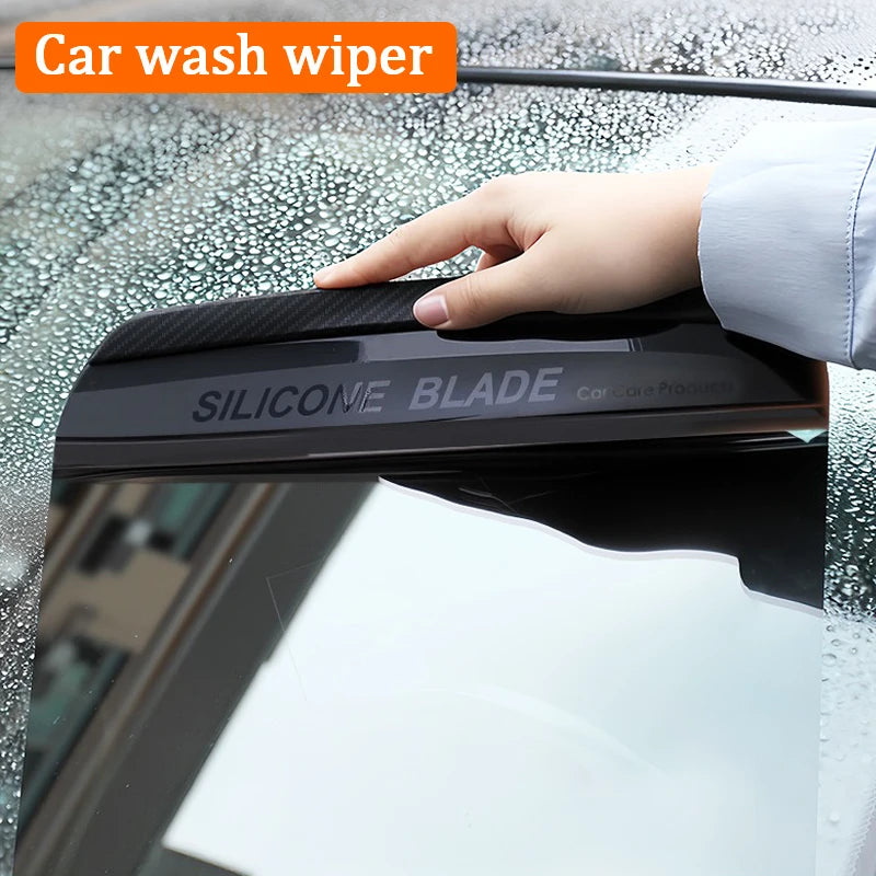 Car Wash Wiper Snow Scraper Flexible Silicone Blade Water Squeegee Auto Dry Tool Scratch Free Cleaning Accessories for Vehicles