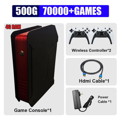 X4 Retro Video Game Console With 1T Dual-system and I3-3110M CPU  For PS2/PSP/WII/N64/DC/SS Children Gaming Gifts For Men Gift
