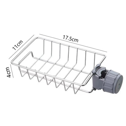 Kitchen Sink Drain Rack Sponge Storage Flexible Faucet Holder Soap Drainer Towel Rack Shelf Organizer Kitchen Accessories