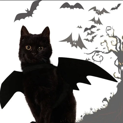 Halloween Cute Pet Clothes Black Bat Wings Harness Costume Cosplay Cat Kitten Dog Puppy Dress Kawaii Pet Clothes Party Gift