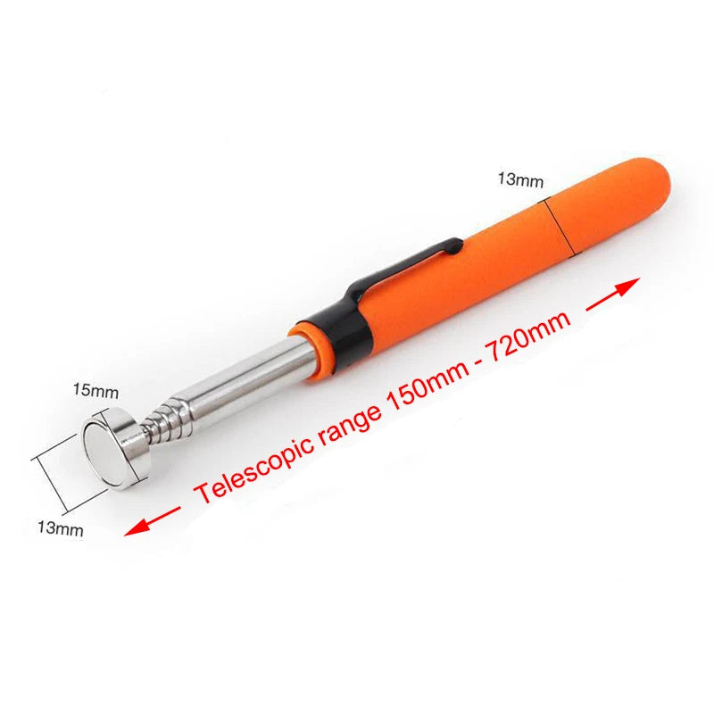Mini Portable Telescopic Magnetic Magnet Pen Handy Tools Capacity For Picking Up Nut Bolt Extendable Pickup Rod Stick