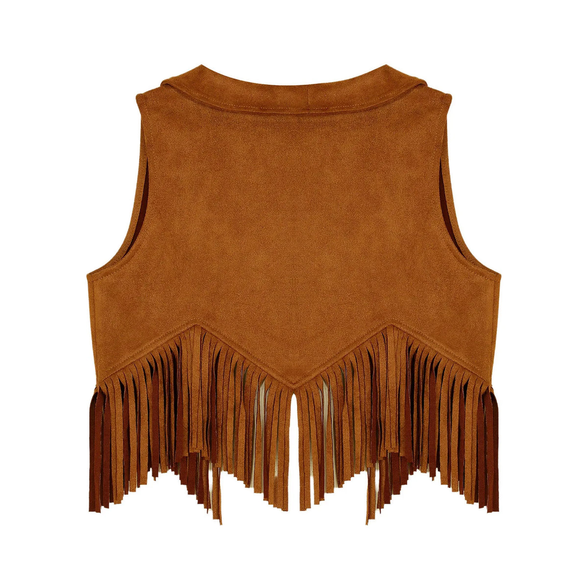 Kids Girl Boy Fringed Vest for Carnival Theme Party Tassels Top Open Front Waistcoat Child Halloween Western Cowboy Costumes