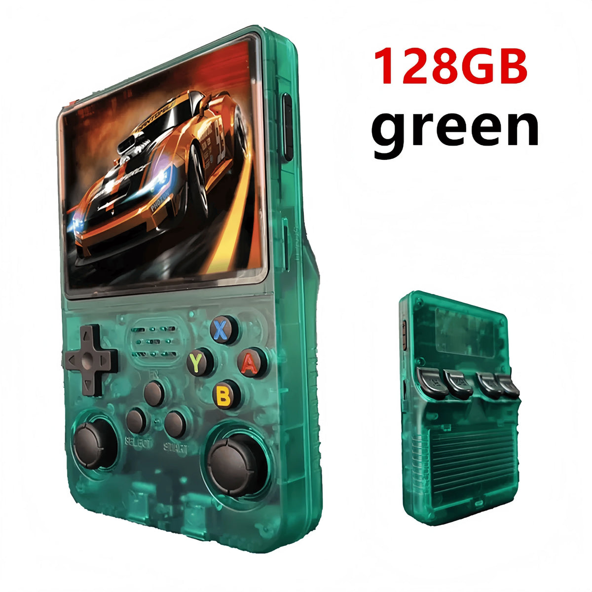 Retro R36S Portable Pocket Handheld Video Game Console, 3.5" IPS Screen, 128GB Storage, Linux System Retro Gaming Player