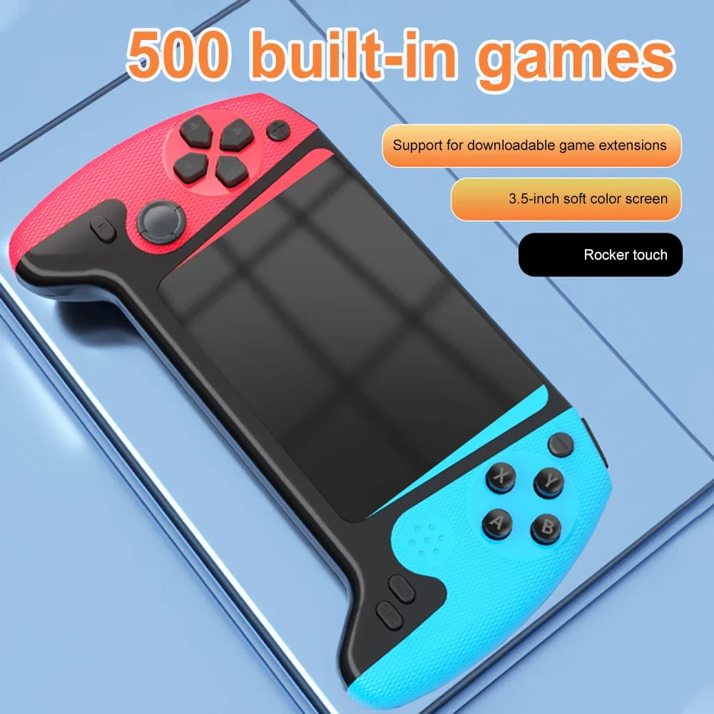 Q21 Retro Handheld Arcade Game Console, 3.5‑Inch HD Screen Dual Joystick, TV Connectable Portable Vintage Gaming Console for Chi