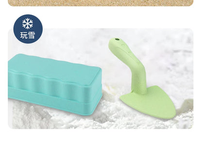 3 pieces of snow beach toy sand fun brick sand castle mold for winter and summer build snow outdoor children's birthday toy gift