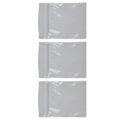 100Pcs Reclosable Clear Plastic Packaging Bags Strong Poly Zip Locks Baggies Grip Self Seal Resealable Baggy For Candy Packing