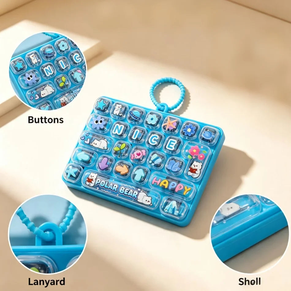 Mini Keyboard Fidget Clicker – 26-Key Pocket Toy