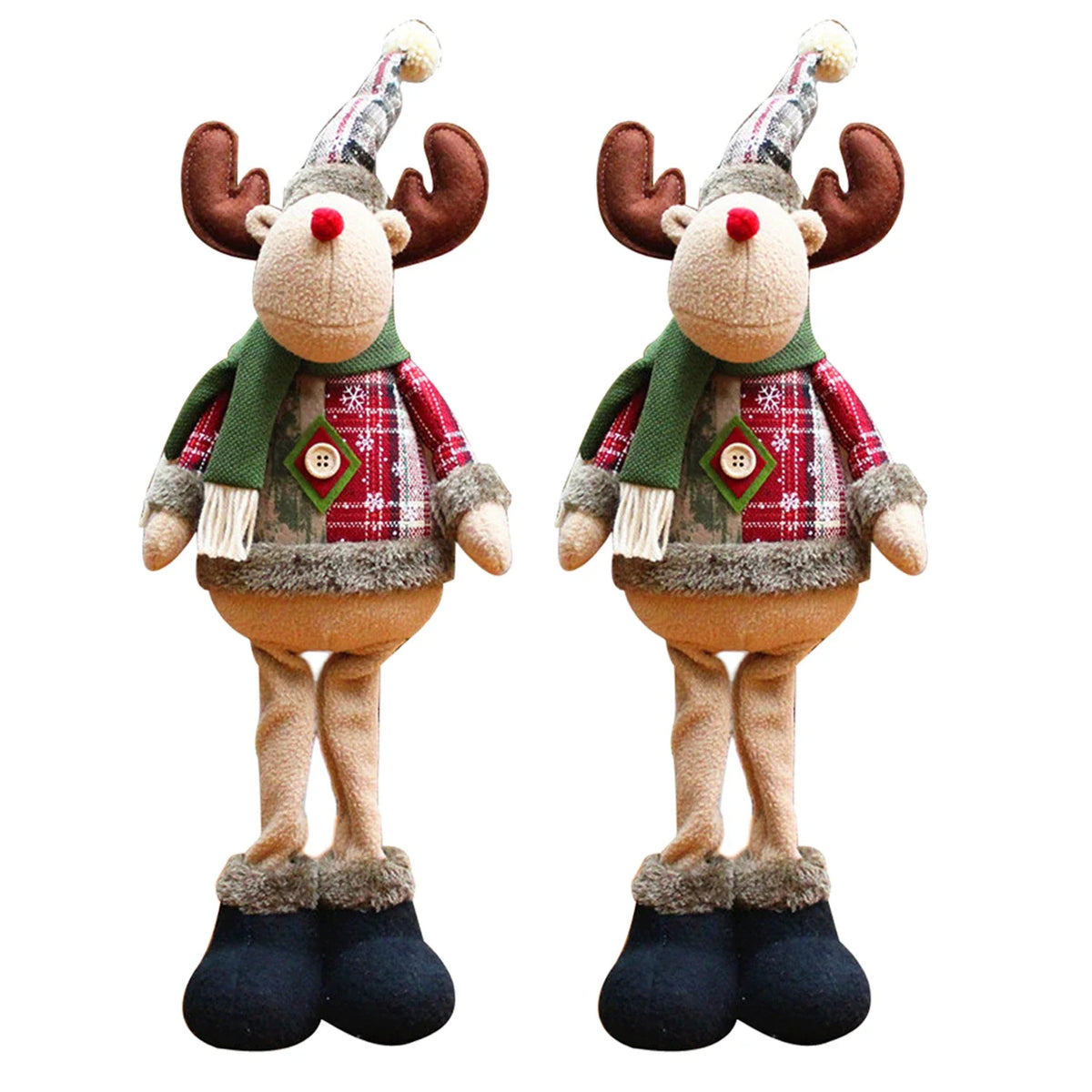 casa decoração decoracion casa Home decoration Christmas Santa Snowman-Reindeer Christmas Decoration Leg Table Mantel Decoration