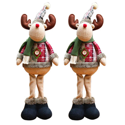 casa decoração decoracion casa Home decoration Christmas Santa Snowman-Reindeer Christmas Decoration Leg Table Mantel Decoration