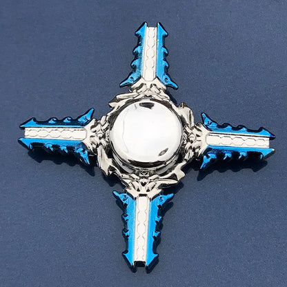 Fidget Spinner Anime Game Cartoon Fingertip Gyroscope Metal Zinc Alloy Mute Hand Spinner Smooth Electroplate Stress Relief Toys