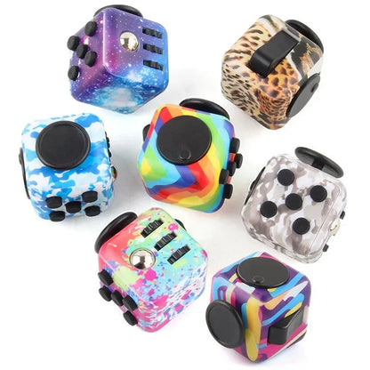 Solid Color Fidget Decompression Dice for Release Stress Autism Anxiety Relieve Adult Kids Stress Relief Anti-Stress Fingertip