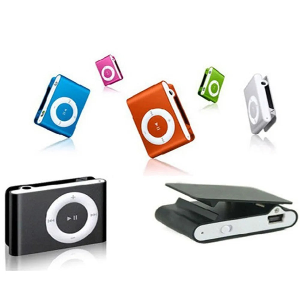 Mini MP3 Player Music Media Mini Clip Support TF Card Stylish Design Fashionable Portable Mini USB MP3 Player Walkman Colourful