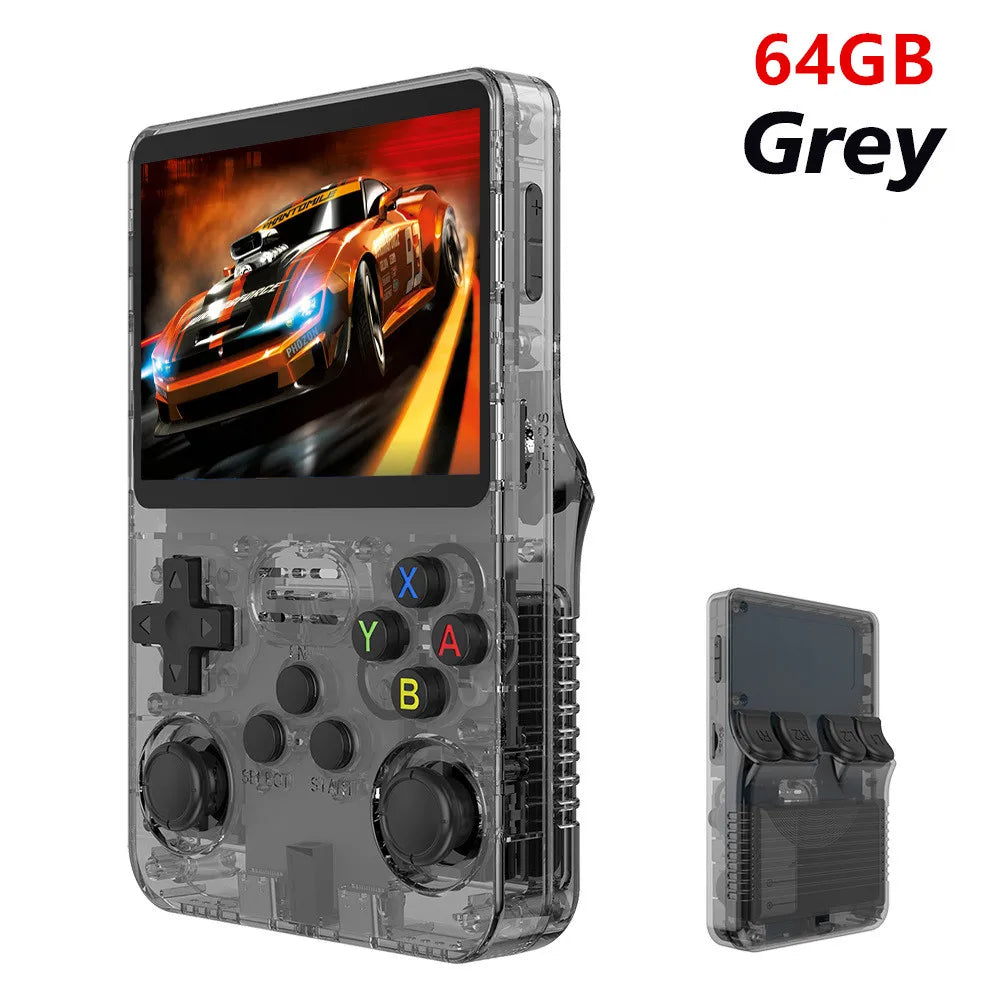 Retro R36S Portable Pocket Handheld Video Game Console, 3.5" IPS Screen, 128GB Storage, Linux System Retro Gaming Player