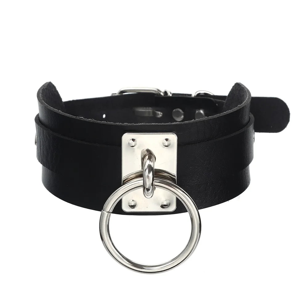 Goth Black Choker Collar for Women  Punk Gothic Chockers Halloween Cosplay Jewelry  Costume Accessory