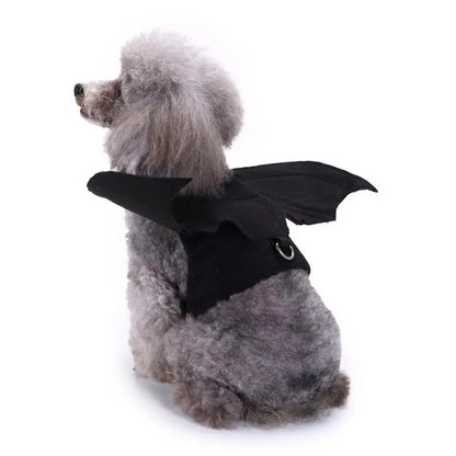 -Halloween Pet Costume - Cute Black Bat Wings Harness Costume For Cats And Dogs, Halloween Party Cosplay, Pet Supplies