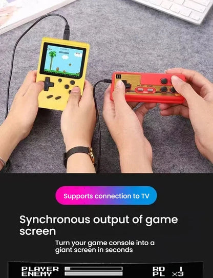 New Retro Mini Handheld Game Console 8-Bit Portable Game Player, Classic Gaming Device Support AV Output