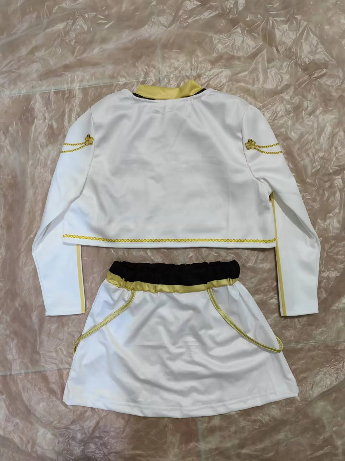 Kids Anime Cosplay Girl Costume Group Idol Singer Performance Show Black Golden Costume Child Halloween Party Clolthes Outfit