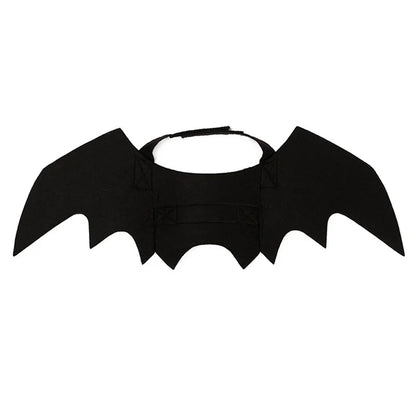 Halloween Cute Pet Clothes Black Bat Wings Harness Costume Cosplay Cat Dog Halloween Party for Pet Supplies