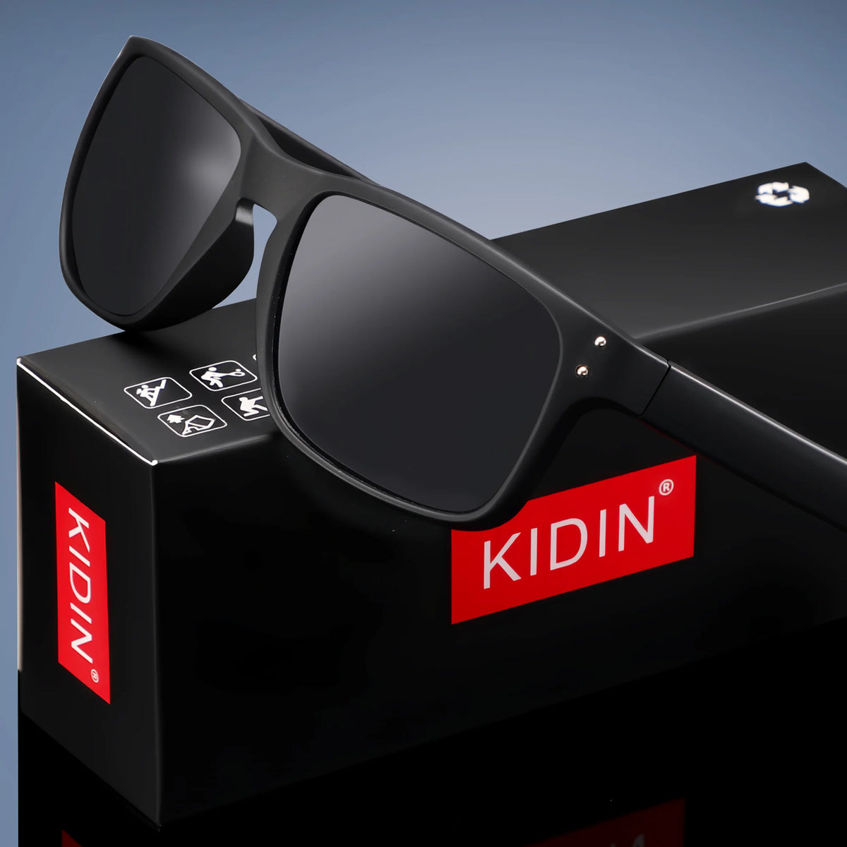 2026 NEW KIDIN Eco-Friendly Polarized Sunglasses Square Outdoor Sports Party Beach Women Men Sun Glasses UV400