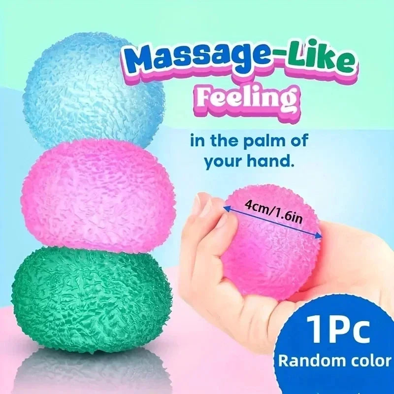 1Y-Fun Multicolor Ice Ball Squeeze Toy, Soft Pop & Pinch Sensory Fidget for Stress Relief, Cute Halloween Christmas Gift