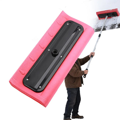 Snow Roof Rake with No-Scratch Head Foam Snow Broom Winter Snows Removal Tool Time Saving For Windshields Solar Panels