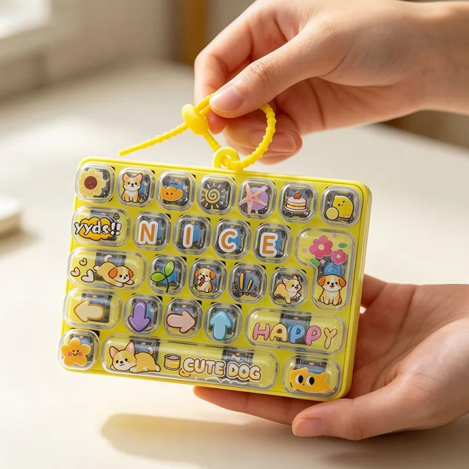 Mini Keyboard Fidget Clicker – 26-Key Pocket Toy