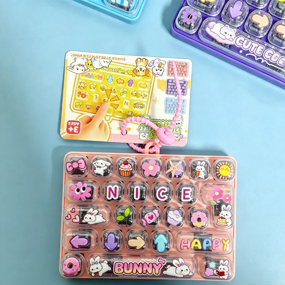 Mini Keyboard Fidget Clicker – 26-Key Pocket Toy