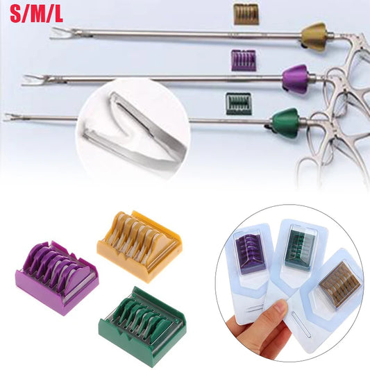 S/M/L Medical Plastic Laparoscopic Polymer Ligation Clips Hemolok Clips Endoscopy Surgery Surgical Vascular Clips Medical Tools