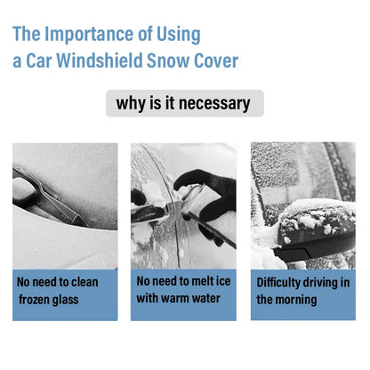 1Pc Car Windshield Snow Anti-UV Shield for Winter Car Cover Front Window Anti Ice Frost Outdoor Protection Car Cover